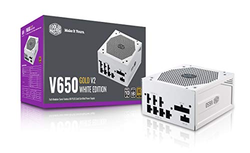 Alimentatore V650 Gold V2, Presa EU, 650 W, 80 PLUS Gold, Modulare, PSU ATX, Ventola FDB Silenziosa 135mm, Modalità Semi-Fanless, Garanzia 10 Anni, cavi PCI-e 16 AWG, White Edition - Alimentatore - Immagine 2