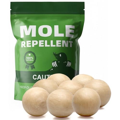 Mole Repellent for Lawns, Gopher Repellent, Groundhog Vole Repellant Outdoor, Keep Moles Out of