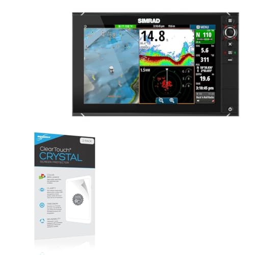 BoxWave Screen Protector Compatible with Simrad NSS Evo2 (12 in) - ClearTouch Crystal (2-Pack), HD Film Skin - Shields from Scratches