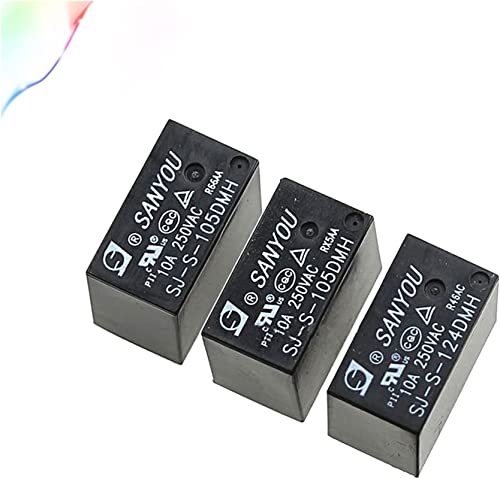 Relés 24V SJ-S-124DMH de 4 pines para automatización industrial y reparaciones