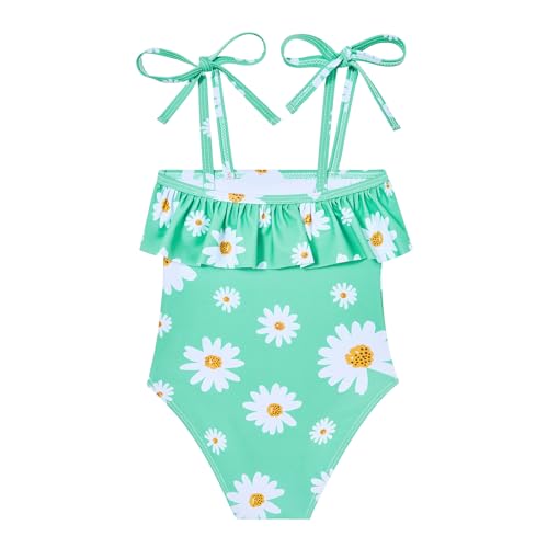 Image of Zando Toddler Swimsuit Girl Size 6M-8Y - Cute Ruffle Sling Adjustable Baby Girl Bathing Suit Kids Swimwear for Beach Wear