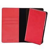 ELEVIDE SIMPLE iPhone 17e/16e 用 ケース 手帳型 スマホケース 携帯ケース シンプル 上質 薄型 カード 収納 スタンド機能 スマホ 携帯 アイフォン17e 16e ケース 用 レッド [L]A9