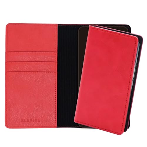 ELEVIDE SIMPLE Galaxy S25 �p �P�[�X �蒠�^ �X�}�z�P�[�X �g�уP�[�X �V���v�� �㎿ ���^ �J�[�h ���[ �X�^���h�@�\ �X�}�z �g�� �M�����N�V�[ SC-51F SCG31 SM-S931Q �p ���b�h [L]B116