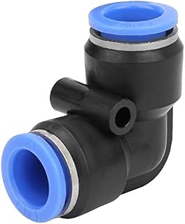 10Pcs Plastic Elbow Push to Connect Tube Fitting Pneumatic Fittings, Elbow Quick Connect Pneumatic Air Hose Tube Push Fitting for 4/6/8/10/12mm Pneumatic Tools (PV-1212mm)