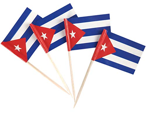 Drapeau cubain pour cocktail et cupcake JBCD décoration de buffet exotique