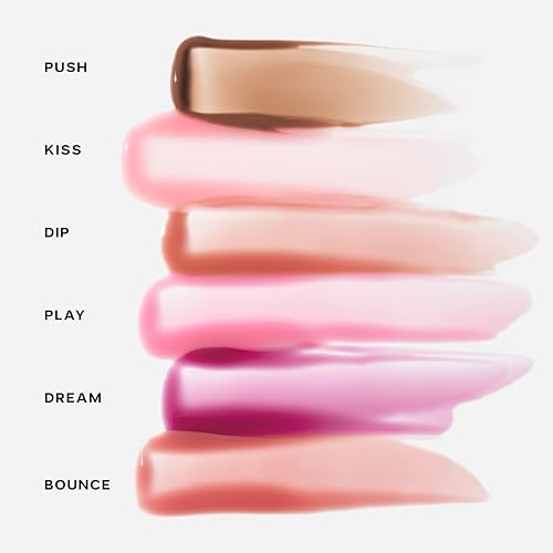 image for Saie Glossybounce High-Shine Hydrating Lip Gloss Oil - Sheer Tinted Li