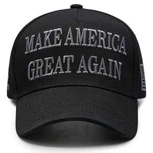 Donald Trump 2024 45-47 Never Surrender MAGA Hat, Make America Great Again Slogan with USA Flag, Black & Gold Adjustable Cap