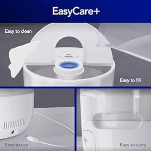 Vicks EasyCare Plus Top Fill Filter-Free Cool Mist Humidifier, Small Room–For Vapors 2 Ways –Works with Vicks VapoPads and VapoSteam, White Vicks EasyCare Plus Top Fill Filter Free Cool Mist Humidifier Small RoomFor Vapors 2 Ways Works with Vicks VapoPads and VapoSteam White