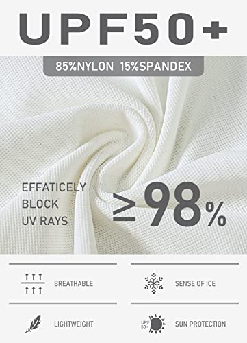 Mofiz Zipper Golf Shirts For Women Moisture Wicking Long Sleeve Quick Dry Polo Shirts Upf Athletic Tennis Top With Thumb Holes White,Xs #TOP3