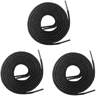 Junsasi 3 Pairs 80cm Waxed Round Formal Dress Shoelaces, Diameter 3mm Thin Oxford Shoe Laces for Men and Women's Casual and Dress Shoes
