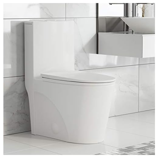 Swiss Madison Well Made Forever SM-1T254 St. Tropez One Piece Toilet, 26.6 x 15 x 31 inches, Glossy White