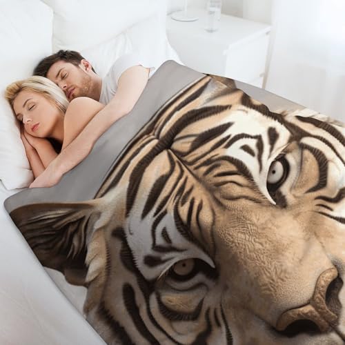 Couverture tigre flanelle douce haut de gamme avec impression relief 3D - 7