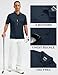 TACVASEN Mens Polo Shirts Short Sleeve Dry Fit Performance Breathable Golf Shirt with Collar Tennis Casual Business Work Navy, XL