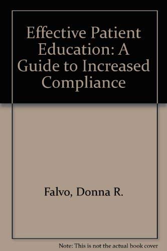 EFFECT PATIENT EDUC: . 0894435612 Book Cover