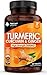 Turmeric Tablets 2600mg with Black Pepper & Ginger - 95% Curcumin Extract -180 Turmerics and Black Pepper Tablets (3 Months) High Strength Active Turmeric Supplements Not Capsules,by New Leaf