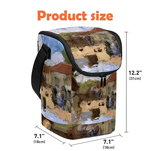 Bolsa de almuerzo de granja reutilizable pequeña y ligera 5