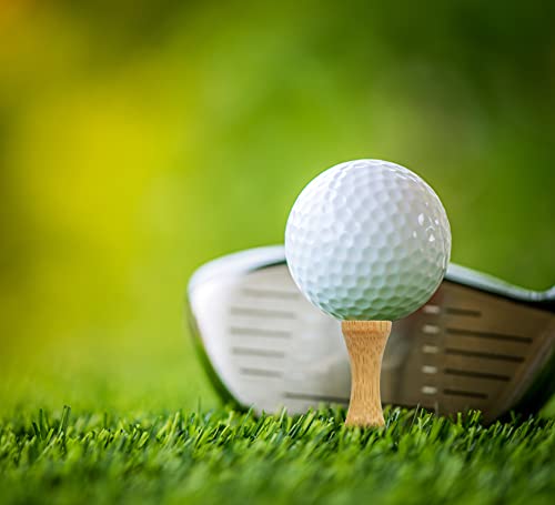 Whamz33 Step Down Golf Tees 2-1/8"Or 2-3/4"Or 3-1/4 Inch 100 Pack Durable Wooden Bamboo Golf Castle Tees thumb #2