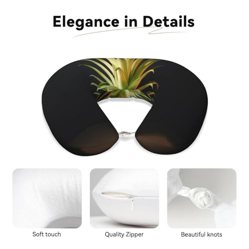 Almohada de viaje de espuma viscoelástica negra miniatura 4