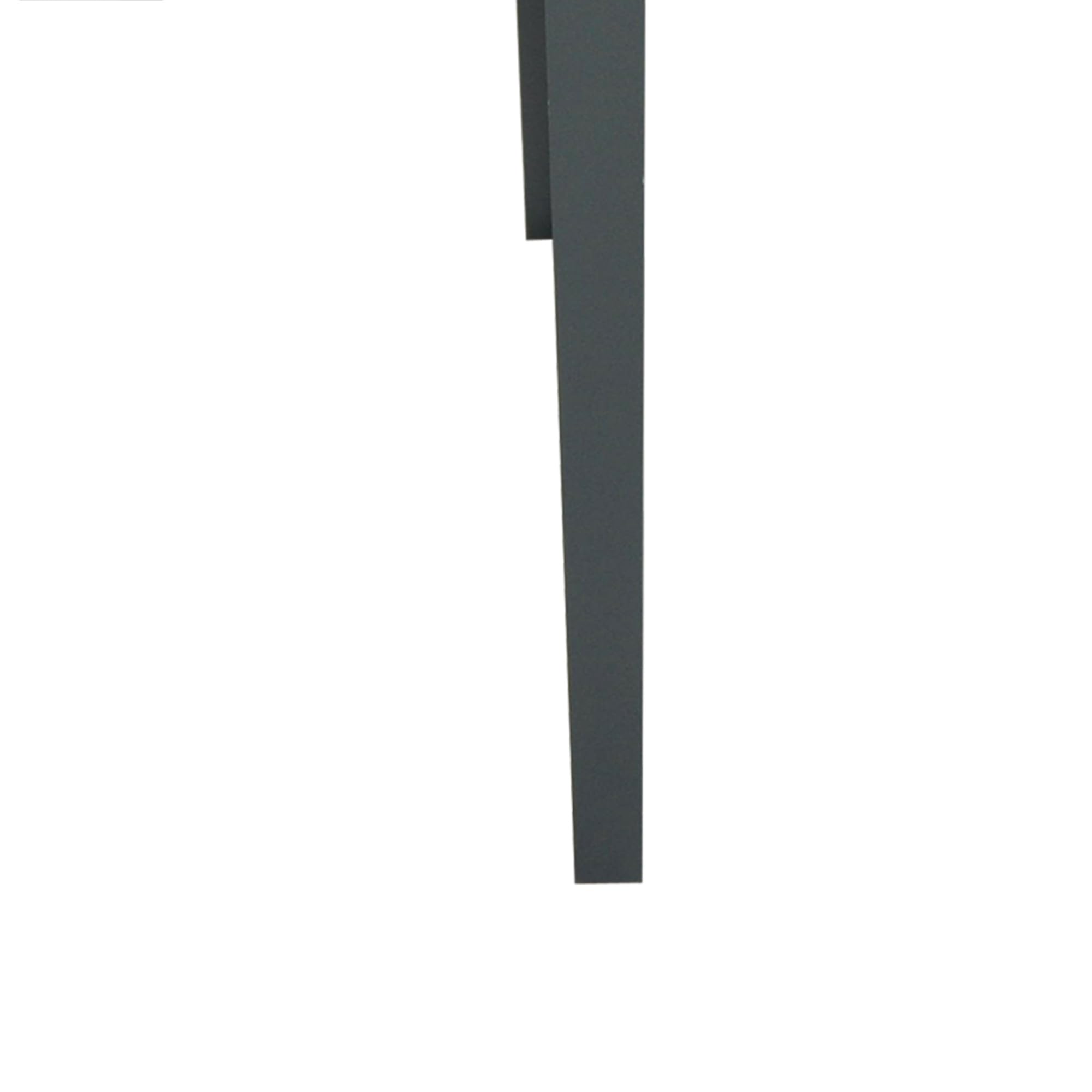 Outsunny Fioriera da Esterno Rialzata con 3 Fori di Drenaggio, Fioriera in Metallo per Giardino e Balcone, 100x30x80 cm, Grigio Scuro