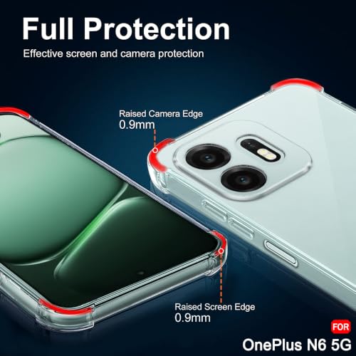 Image of TheGiftKart Transparent Crystal Clear Back Cover Case for OnePlus N6 5G | Shockproof Soft TPU Case | Cushioned Edges for Ultimate Protection Back Cover Case for OnePlus N6 5G (TPU, Transparent)