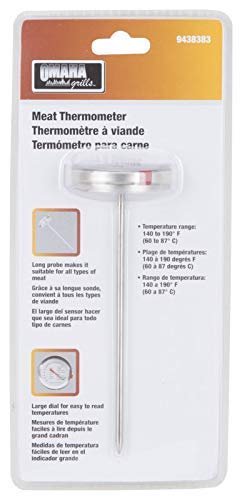 Duke Grills Omaha Large Dial Instant Read Analog Meat Thermometer - Oven Or Grill Safe - Stainless Steel Rustproof - Jumbo Easy Read Thermometer For Grill, Cooking, Baking - Dishwasher Safe (1) #TOP1