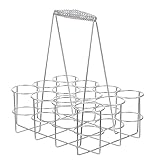 Cabilock 1 Pc Canasta de Cerveza estantes de Cerveza Portador de Bebidas de Picnic para Acampar botellero Organizador de Hierro de Cerveza café Palets de Madera Bandeja de Vino