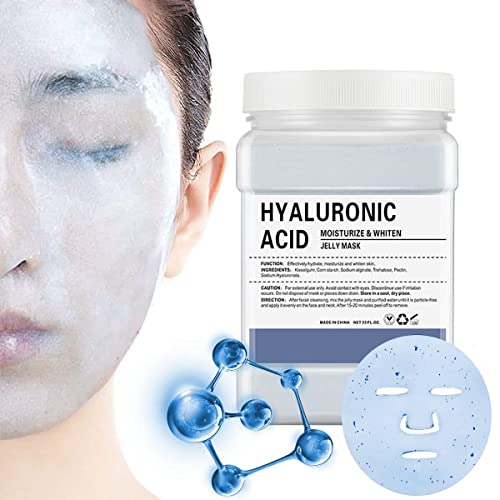 POZTL Jelly Mask en polvo para faciales, mascarilla hidratante de gelatina con ácido hialurónico, mascarilla hidrofacial profesional despegable en polvo para combatir las líneas finas