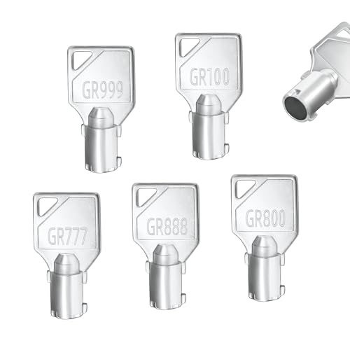 GR777 & GR800 & GR888 & GR100 & GR999 Coin Laundry Machine Keys for Speed Queen Commercial Washer Dryer, Coin Laundry Machine Keys for Speed Queen Washer, Set of 5
