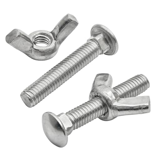 Pernos de carro M6 x 35 mm en acero inoxidable 304 de alta pureza y acabado limpio
