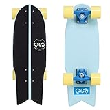 Cal 7 Fishtail Deck 22-inch Mini Cruiser Skateboard (Glory)
