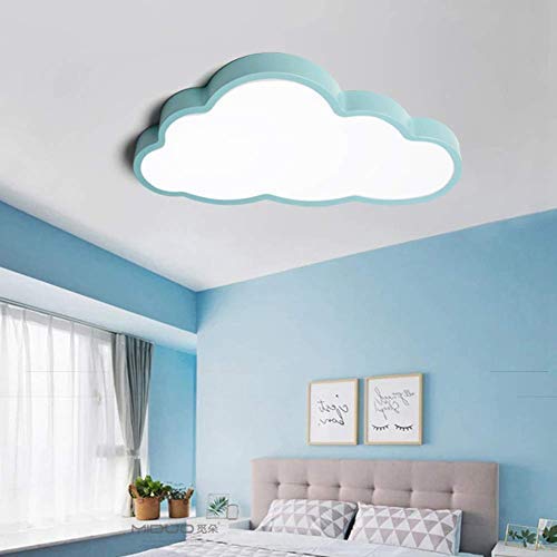 Plafonnier nuage LED bleu 60cm 48W à gradation continue et éclairage 220V
