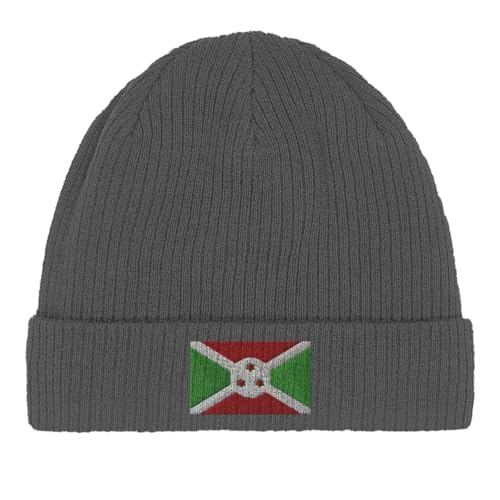 Bonnet en coton drapeau du Burundi contre le froid doux pour la peau