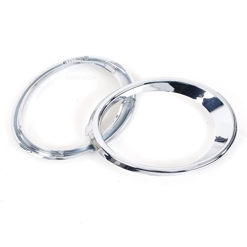 Lot De 2 Garnitures Phares Antibrouillard Avant Pour Renault Kadjar 2016-2020 - Cadre Chromé ABS