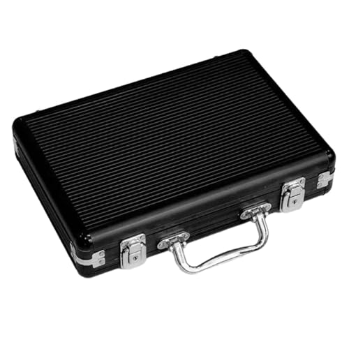 Lockable Chip Case with Handle - Carrier, Casino Token & Card Box - Chip Organizer Holder