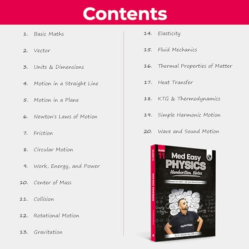 Image of PW Med Easy Physics Class 11 Handwritten Notes By MR Sir | Helpful For NEET, JEE and Board Exams | Detailed Notes For Basic to Advanced Preparations