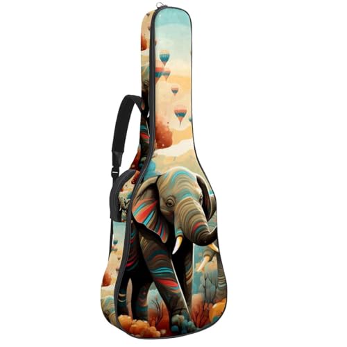 Housse de guitare acoustique 104,6 cm imperméable avec rembourrage éponge et grandes poches