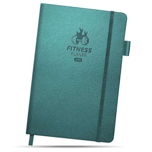 BIROYAL Trainingstagebuch PRO für Hochintensiv-Trainierende, Täglicher Platz für 12 Kraftübungen & 5 Cardio-Sessions, Undatierte Trainingsbuch A5, Fitness Journal, Gym Buch, Workout Tagebuch für Gym