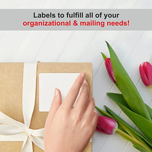 Oddy A4 Self Adhesive Paper Label Stickers for Laser & Inkjet Printers - 4 Labels per Sheet - Pack of 100 Sheets, for Shipping, Address, Folders, Industrial use