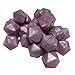 30pcs 17mm Silicone Polygon Pearl Beads Silicone Geometric Icosahedron Shape Beads Necklace Bangle DIY Beading Accessory (Pearl Purple)