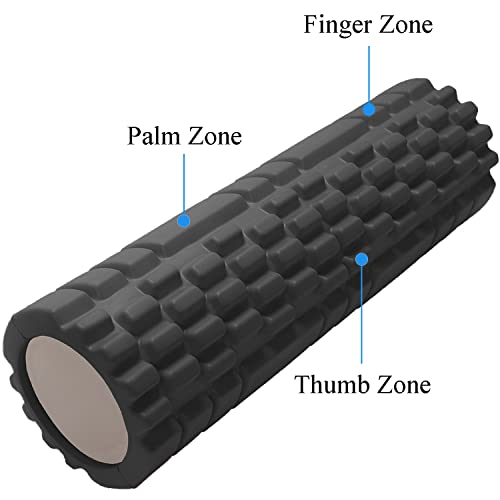 Vaupan Foam Roller Deep Tissue Massage And Muscle Recovery, Myofascial Trigger Point Release, 2 Pack High-Density Foam Roller For Exercise, Physical Therapy (Black) #TOP3