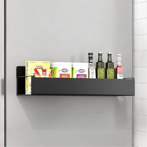 Image of ESPERO Fridge Side Storage Rack, Magnetic Metal Shelf For Fridge, Kitchen Spice Rack Organizer for Refrigerator, Oven, Space-Saving Organizers, Multi-Use for Spices, Utensils Store (Pack Of 1)