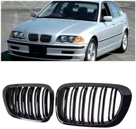 Gangying E46 Rejilla de riñón Delantero para BMW Serie 3 E46 Sedá...