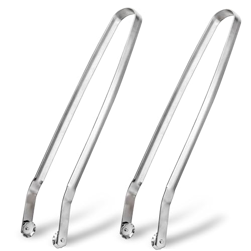 Pince Barbecue INOX à Roulette - 40 cm - Ustensile Professionnel pour Griller, Cuisson et Buffet Extérieur - Idéale pour Saucisses, Viande, Salade et Fruits