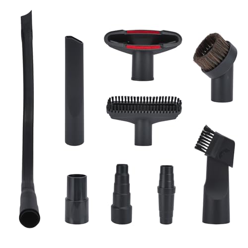 RETON Confezione da 9 adattatori universali per aspirapolvere, kit di adattatori per la pulizia della casa con accessori per aspirapolvere da negozio, adattatori per fessure e spazzole per la pulizia