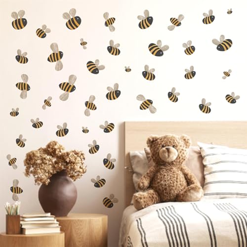 Vinilos decorativos de abejas pequeñas 42 piezas miniatura 7