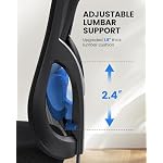 NOBLEWELL Ergonomic Office Chair with Padded Lumbar Support, 2D Headrest, Adjustable Armrests, Upgraded Contoured Seat Cushion, 130° Rocking Tilt, Computer Gaming Chair for Home Office - Image 3