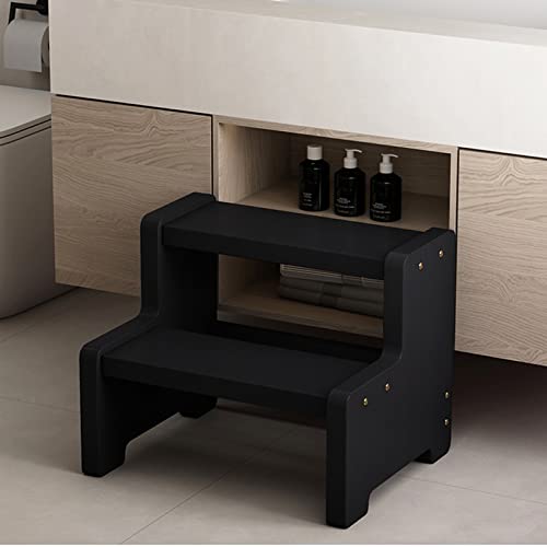 Tabouret échelle en bois résistant pour hauteur - 2