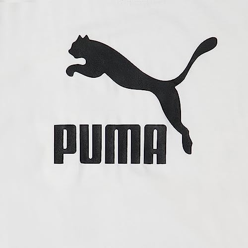 Image of Puma Girls Core Logo Short Sleeve T-Shirt, Crewneck, Soft and Lightweight