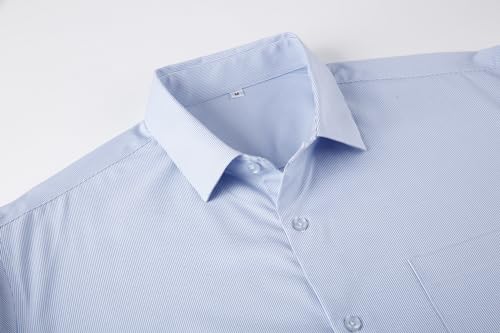 Alex Vando Mens Bamboo Dress Shirts Wrinkle Free Regular Fit Stretch Button Down Shirt