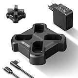 NEEWER Chargeur Batterie USB 4 canaux pour LP E6/LP E6N/LP E6NH/LP E6P Compatible avec Canon EOS R5 Mark II,6D Mark II,5D Mark III,5D Mark IV,Charge Rapide PD 45W avec Chargeur PD 45W, NW P4